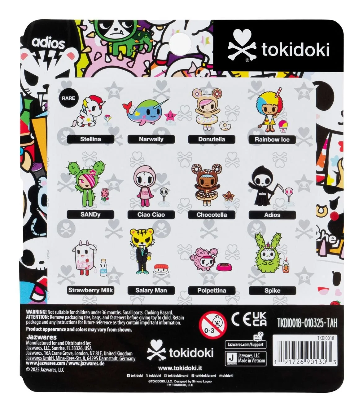 tokidoki フィギュア　5個セット Tokidoki Multipack 6 Figure Pack - SANDy, Donutella, Ruby